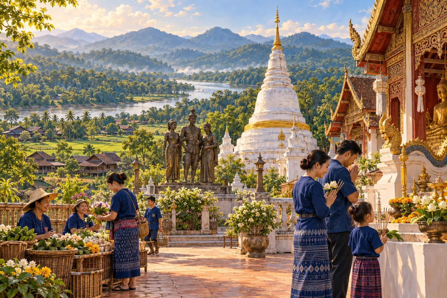 ภาพสร้างสรรค์วิถีชีวิตอำเภอสอง: พระลอ • ป่าแม่ยม