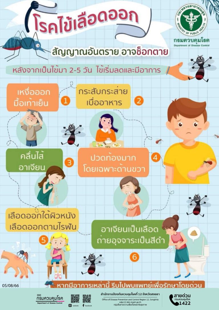 สัญญาณอันตราย จากโรคไข้เลือดออก